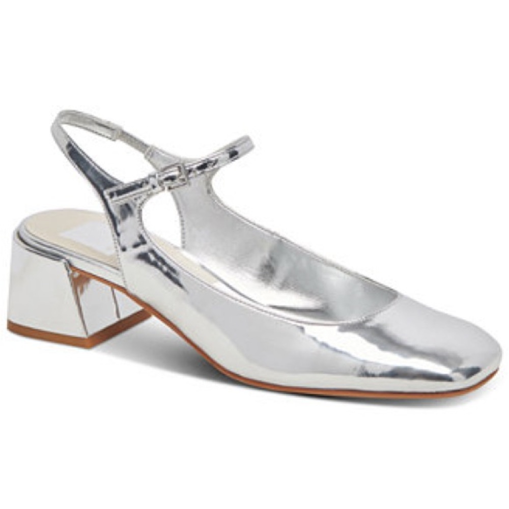 Dolce Vita Metallic Silver Heels
